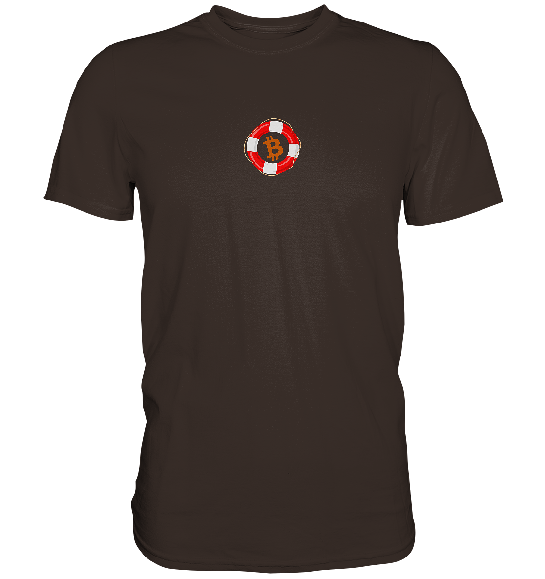 Minimalistisch Rettungsring Bitcoin - Premium Shirt