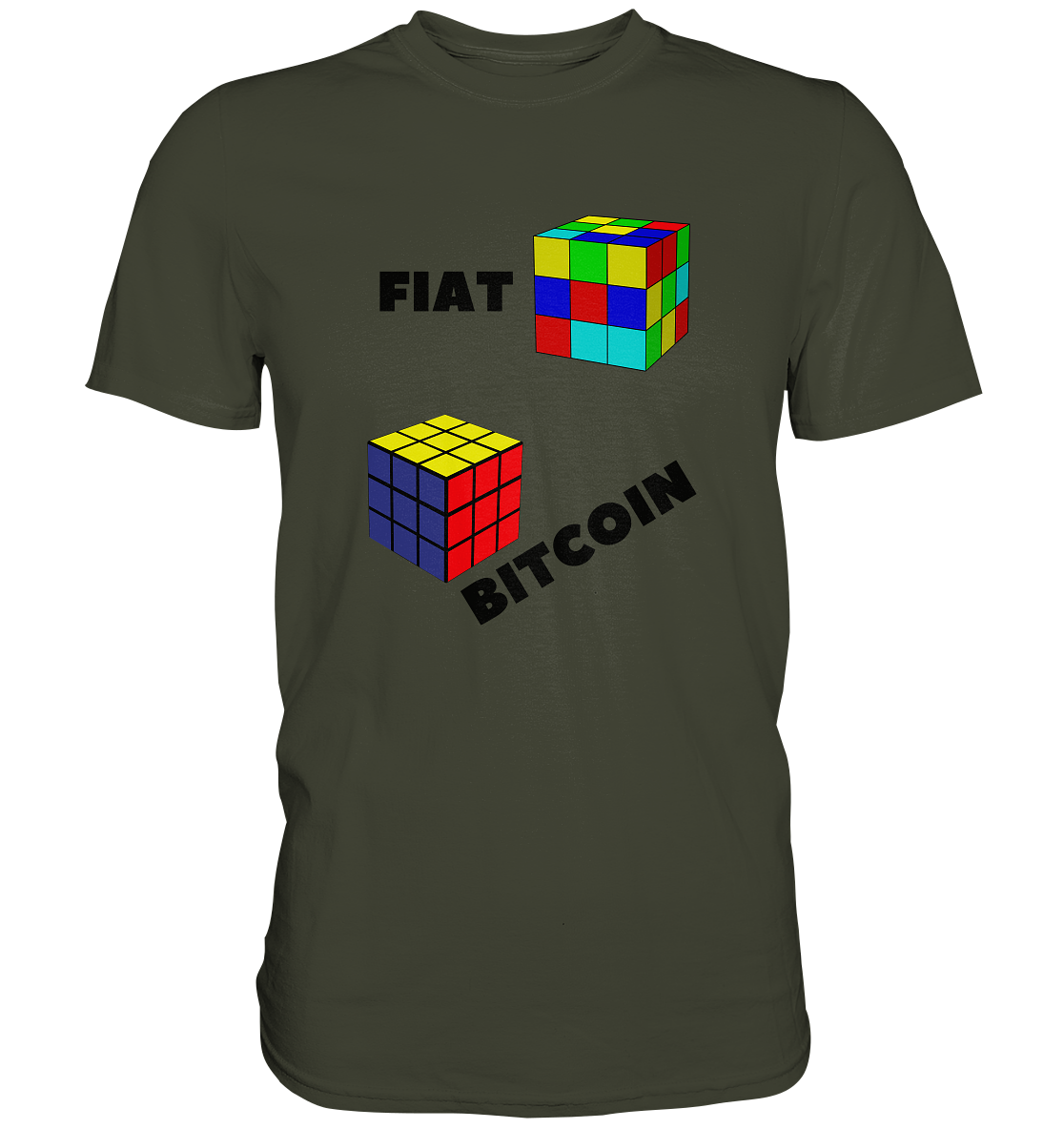 FIAT Cube Bitcoin Cube (Ladies Collection 21% Rabatt bis zum Halving 2024) - Premium Shirt