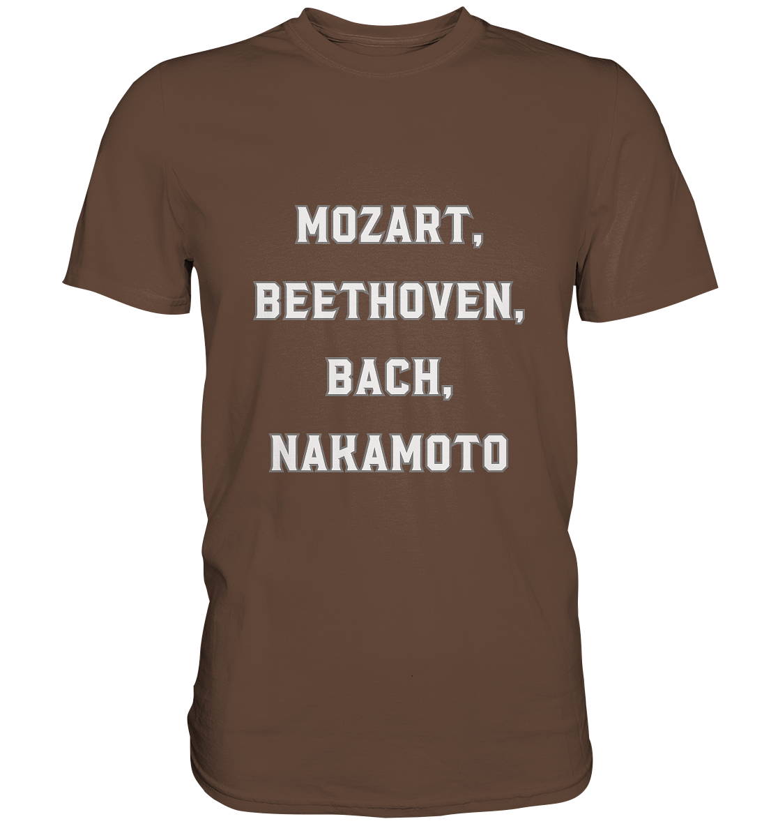 MOZART, BEETHOVEN, BACH, NAKAMOTO - Premium Shirt