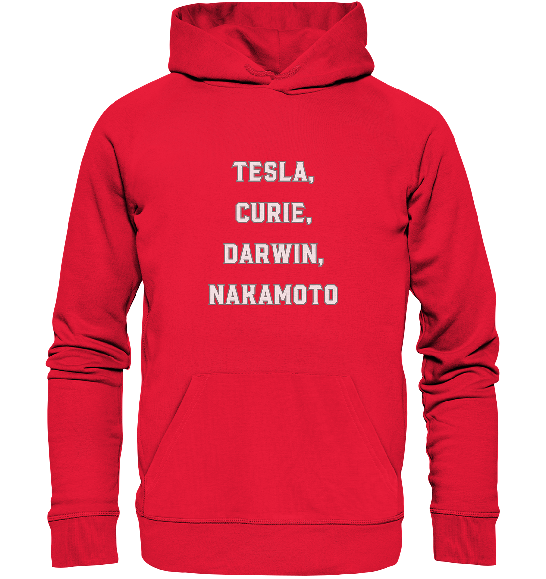 TESLA, CURIE, DARWIN, NAKAMOTO - Premium Unisex Hoodie