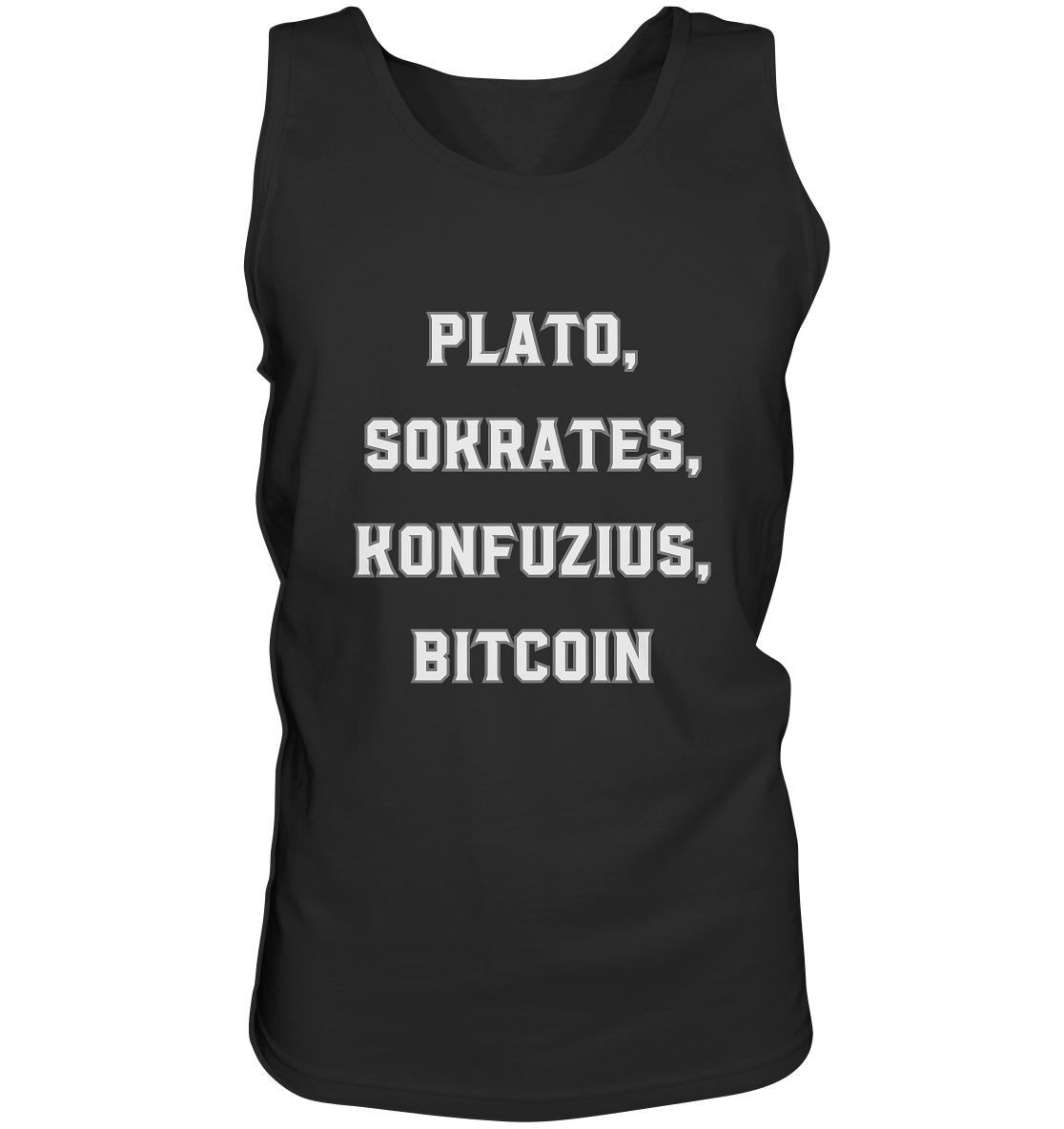 PLATO, SOKRATES, KONFUZIUS, BITCOIN - Tank-Top