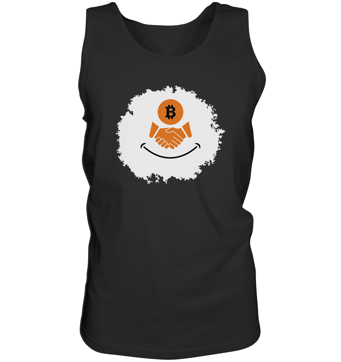 Bitcoin handshake Smiley - Tank-Top
