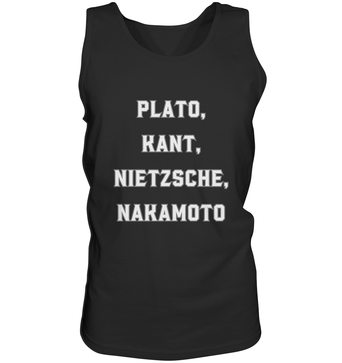 PLATO, KANT, NIETZSCHE, NAKANOTO - Tank-Top