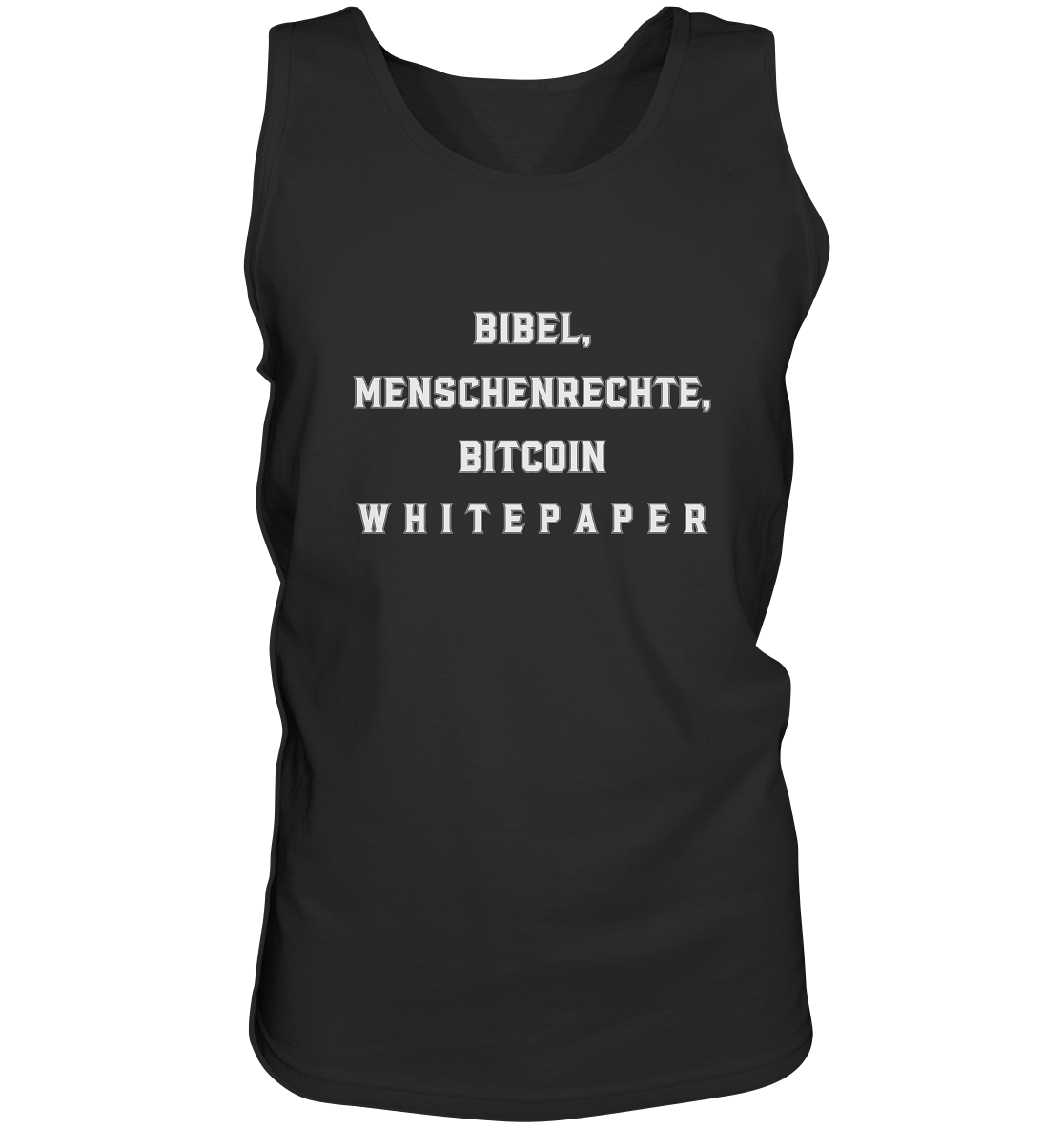 BIBEL, MENSCHENRECHTE, BITCOIN W H I T E P A P E R - Tank-Top