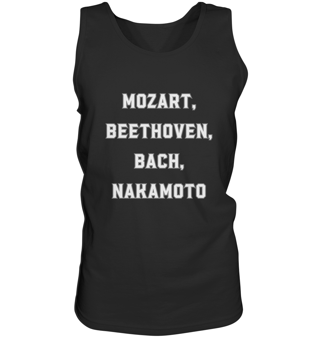 MOZART, BEETHOVEN, BACH, NAKAMOTO - Tank-Top