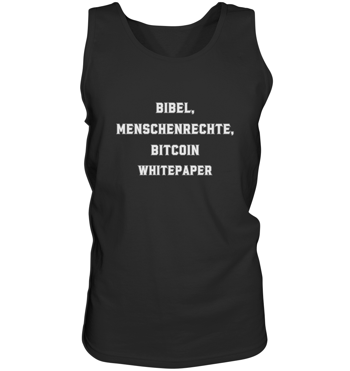 BIBEL, MENSCHENRECHTE, BITCOIN WHITEPAPER - Tank-Top
