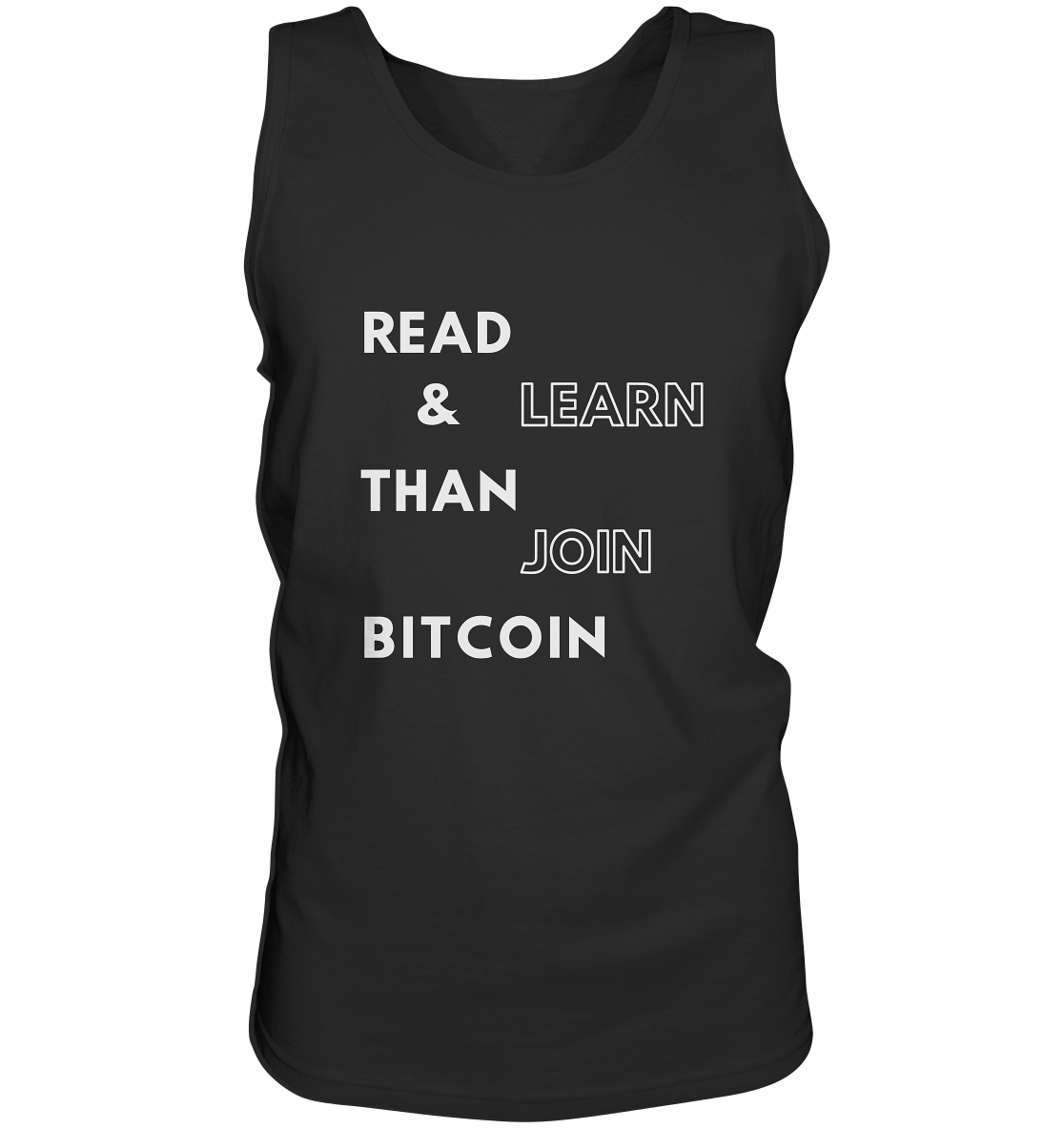 READ & LEARN, THAN JOIN BITCOIN - Tank-Top