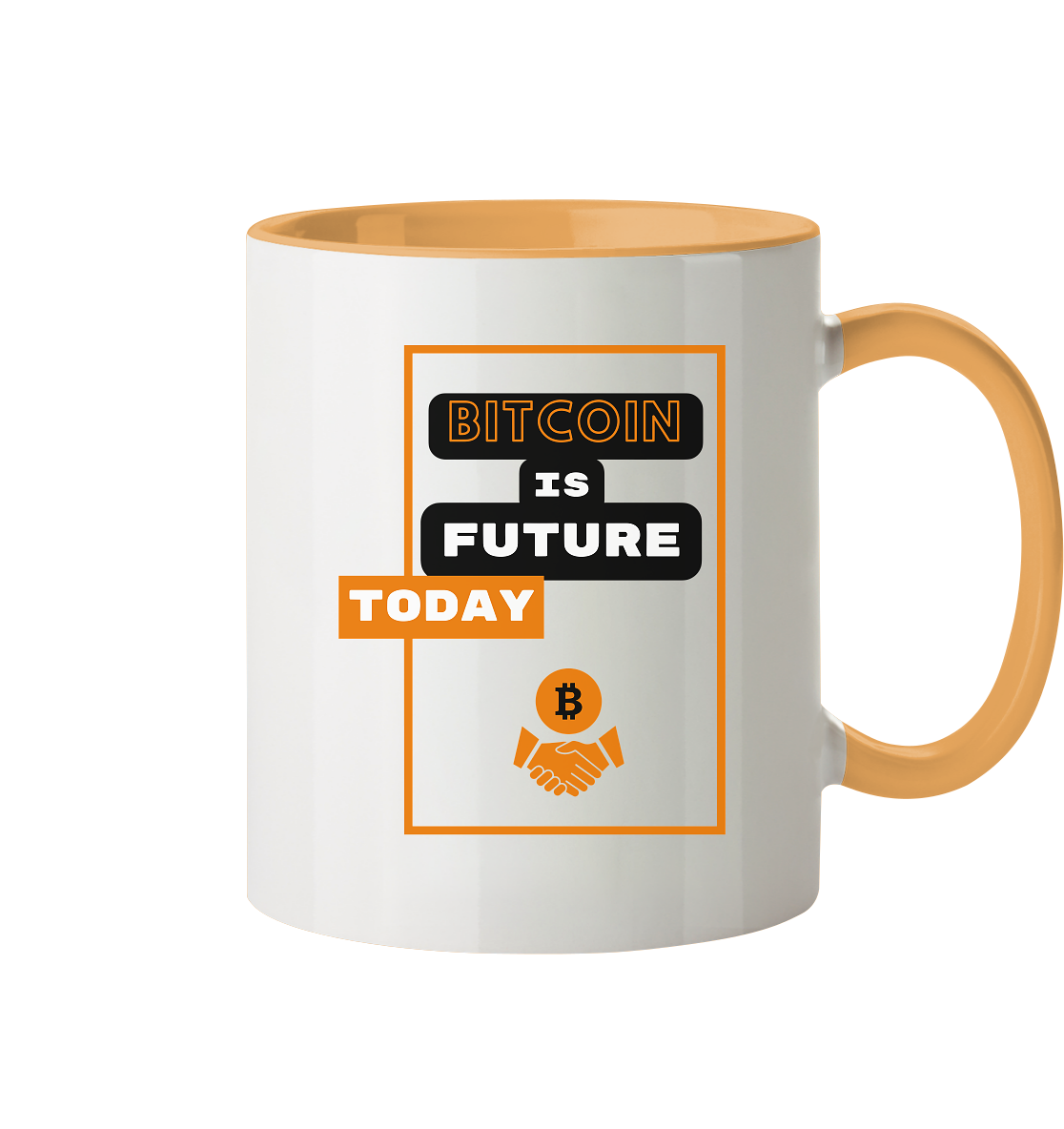 BITCOIN is FUTURE TODAY - Tasse zweifarbig