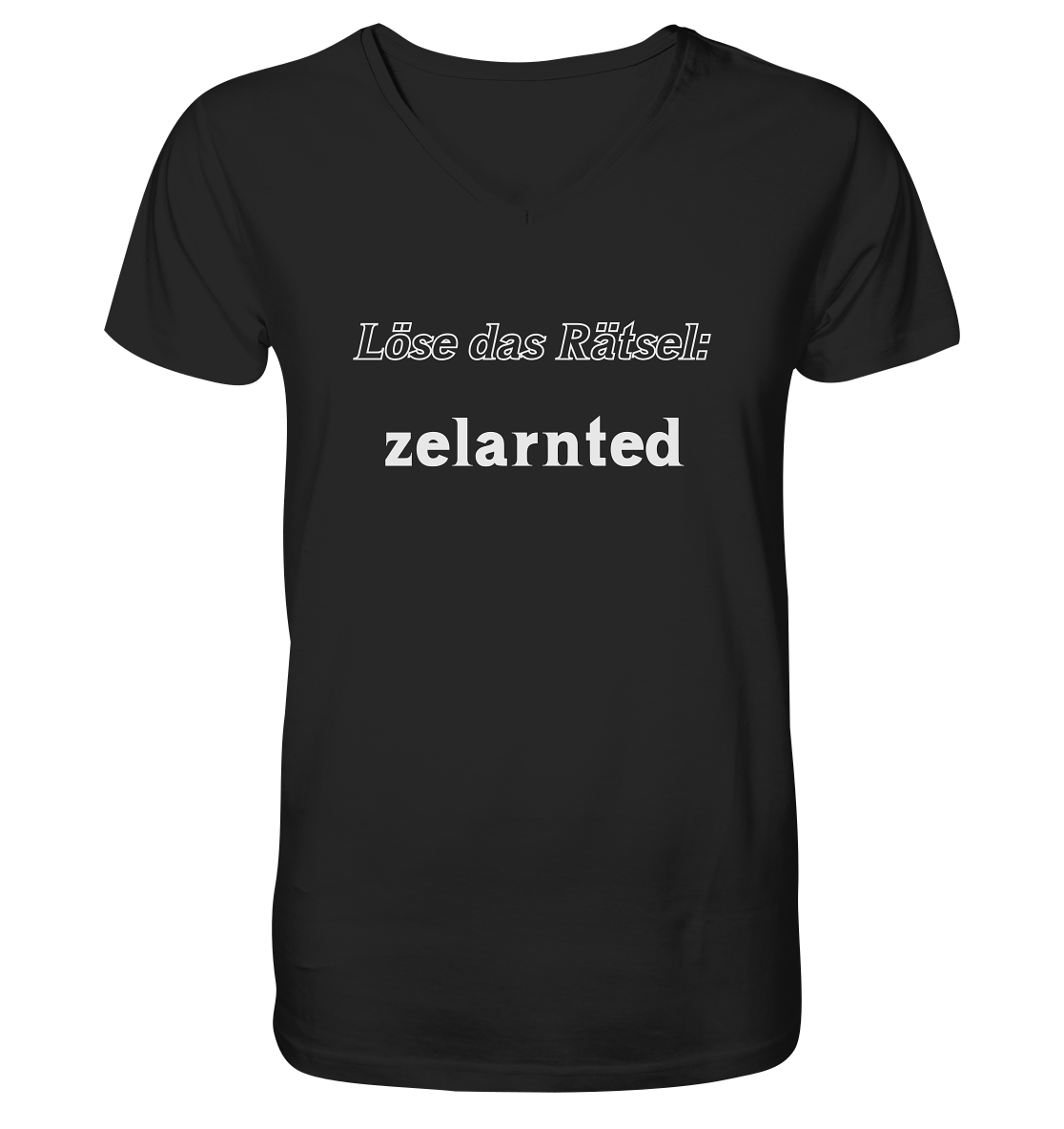Löse das Rätsel - zelarnted - V-Neck Shirt
