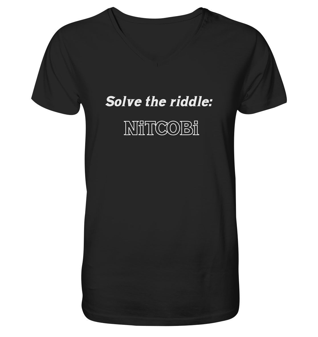 SOLVE THE RIDDLE - NiTCOBi - V-Neck Shirt