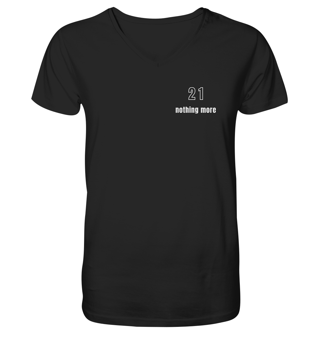 Minimalistisch - 21 nothing more - V-Neck Shirt