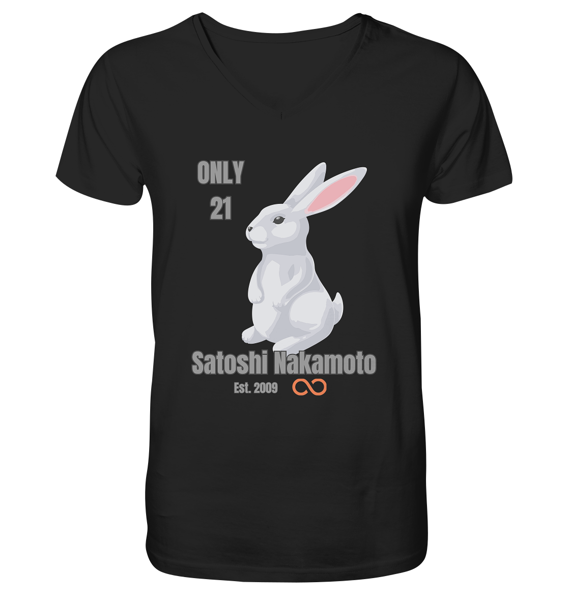 SATOSHI NAKAMOTO Est. 2009 (unendlich) - ONLY 21 - V-Neck Shirt