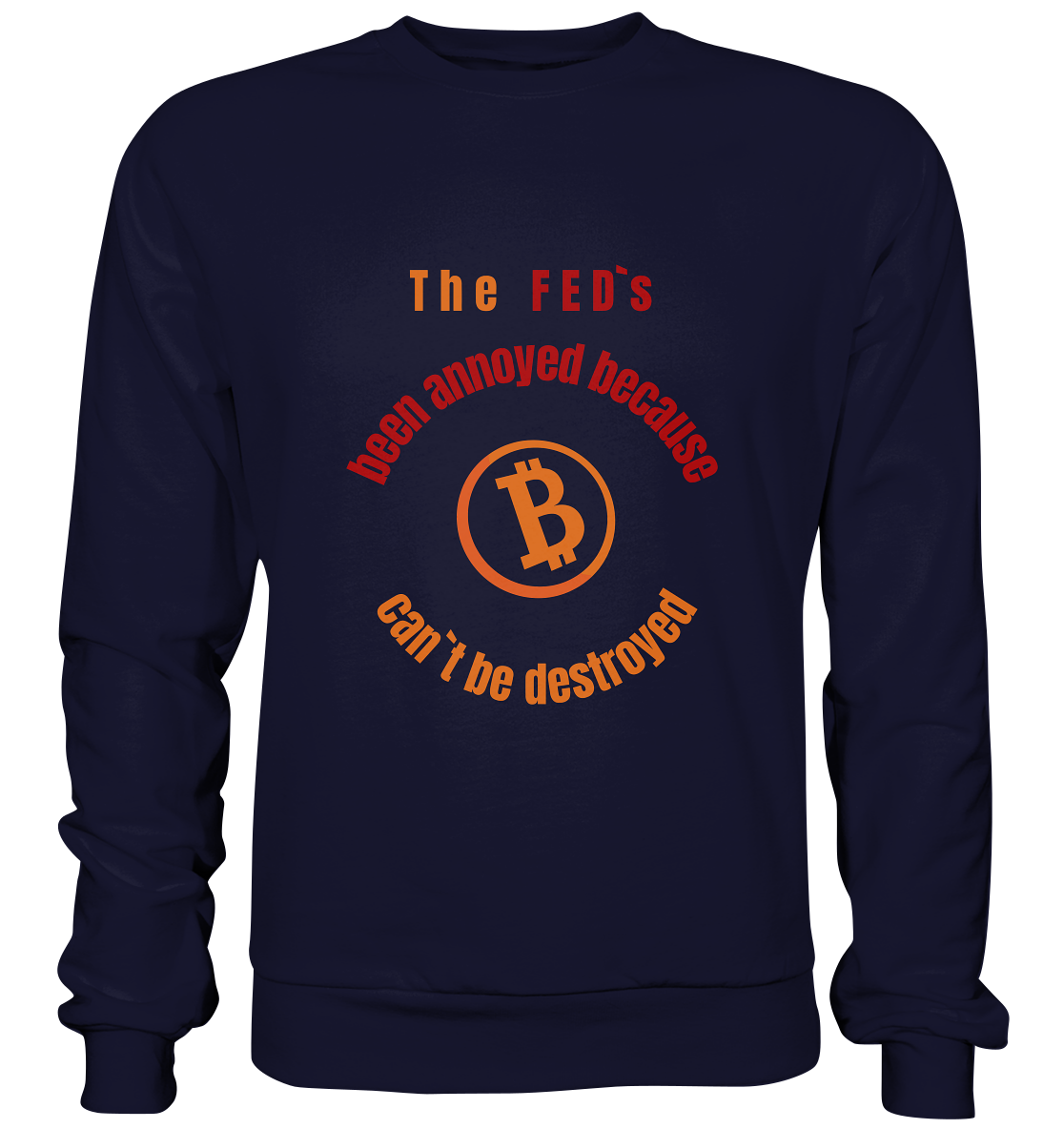 The FEDs been annoyed, BTC cant be destroyed - Basic Sweatshirt
