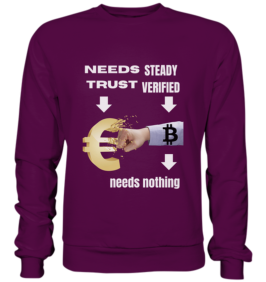 Needs TRUST / Needs NOTHING - Basic Sweatshirt