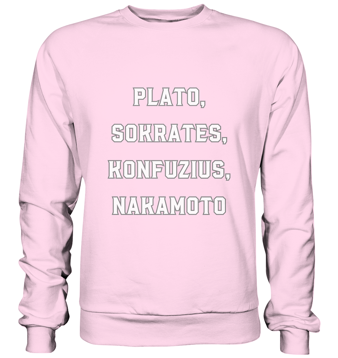 PLATO, SOKRATES, KONFUZIUS, NAKAMOTO  - Basic Sweatshirt