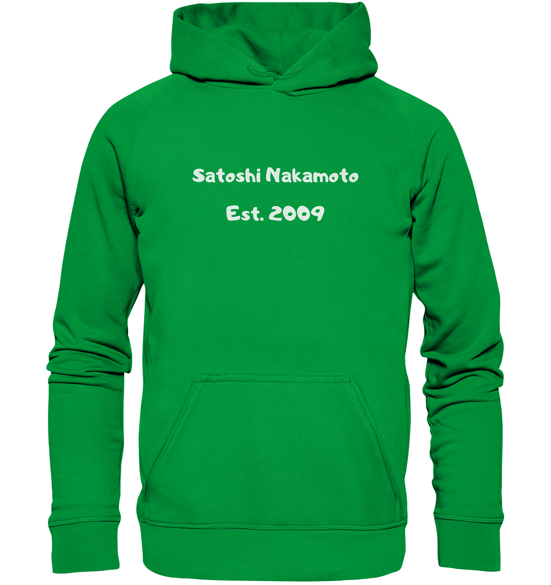 Satoshi Nakamoto Est. 2009 (Signatur pur) - Basic Unisex Hoodie