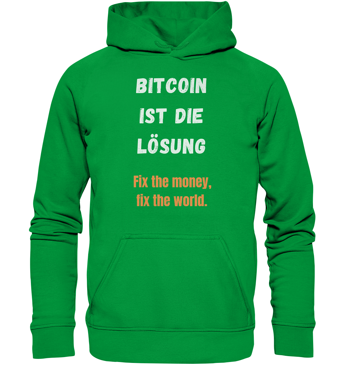 BITCOIN IST DIE LÖSUNG - Fix the money, fix the world - LADIES COLLECTION 21% automat. Rabatt bis zum Halving 2024   - Basic Unisex Hoodie