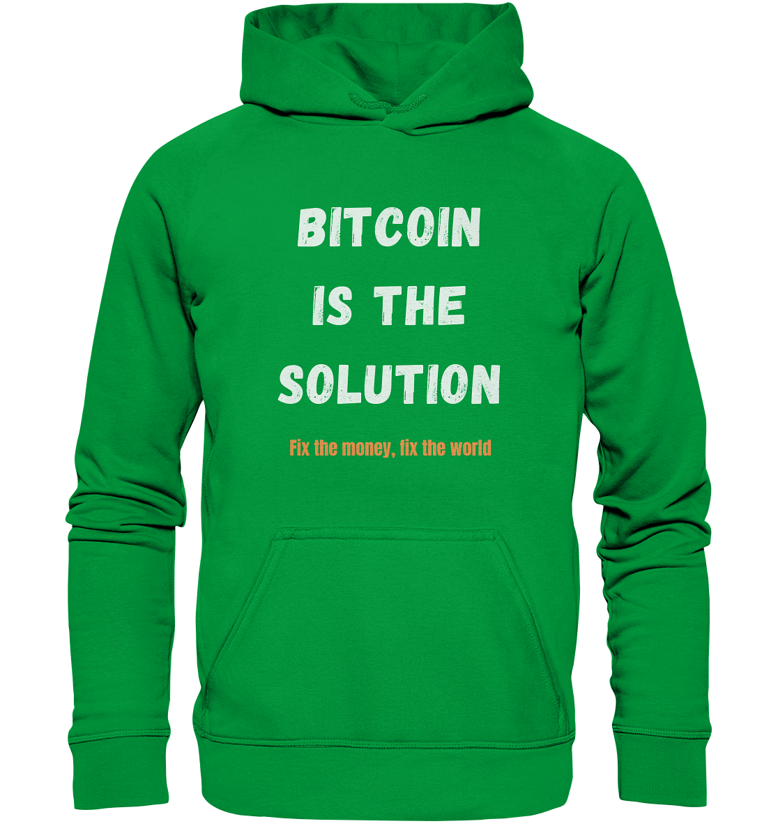 BITCOIN IS THE SOLUTION - Fix the money, fix the world - LADIES COLLECTION 21% automat. Rabatt bis zum Halving 2024  - Basic Unisex Hoodie
