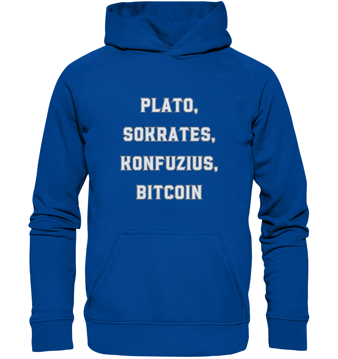 PLATO, SOKRATES, KONFUZIUS, BITCOIN  - Basic Unisex Hoodie