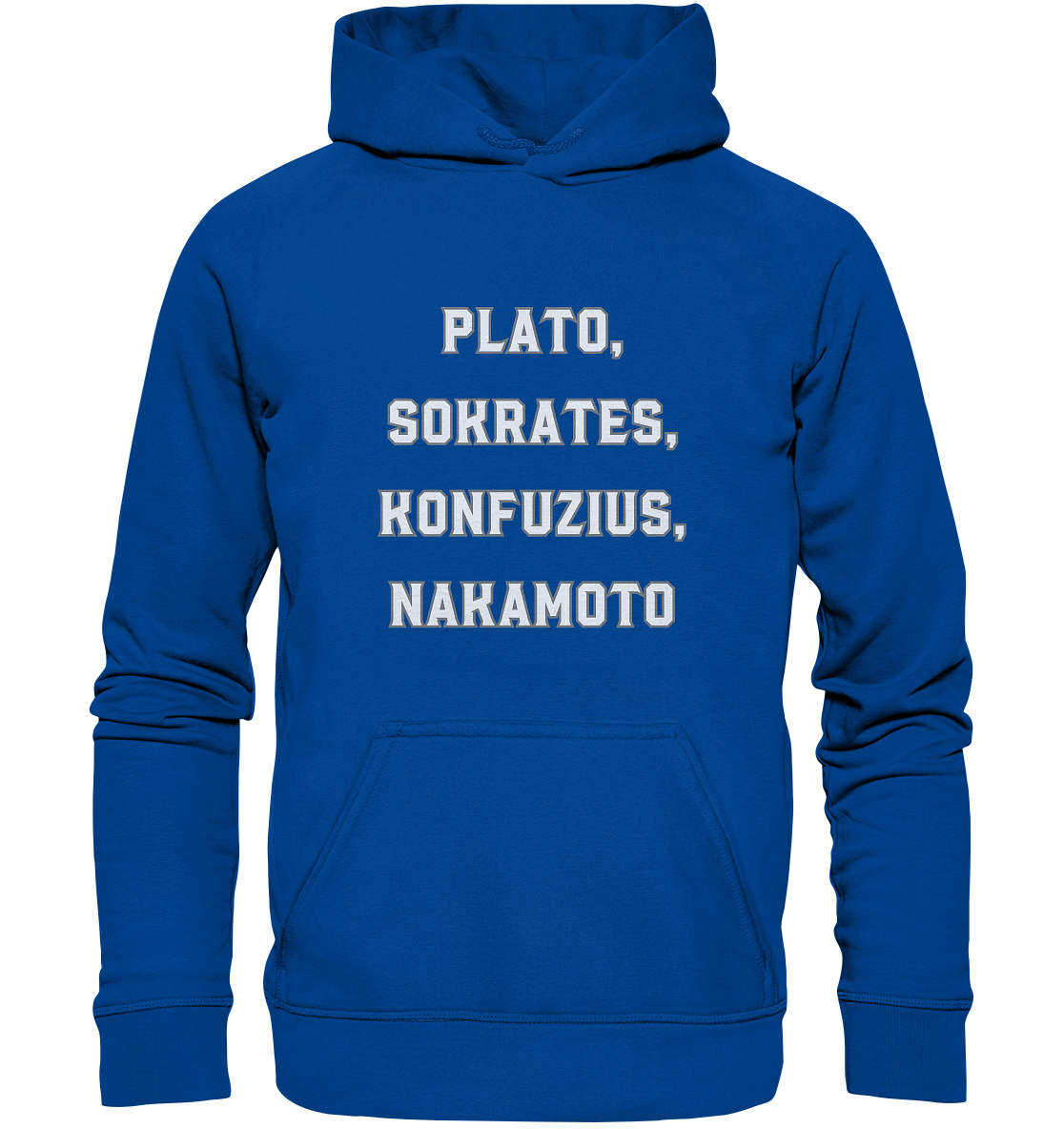 PLATO, SOKRATES, KONFUZIUS, NAKAMOTO  - Basic Unisex Hoodie