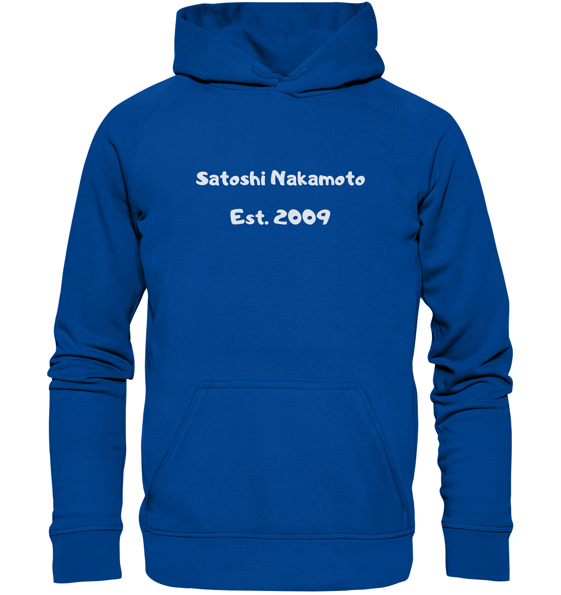 Satoshi Nakamoto Est. 2009 (Signatur pur) - Basic Unisex Hoodie