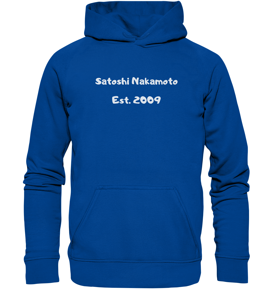 SATOSHI NAKAMOTO Est. 2009 (Signatur pur) - LADIES COLLECTION 21% automat. Rabatt bis zum Halving 2024   - Basic Unisex Hoodie