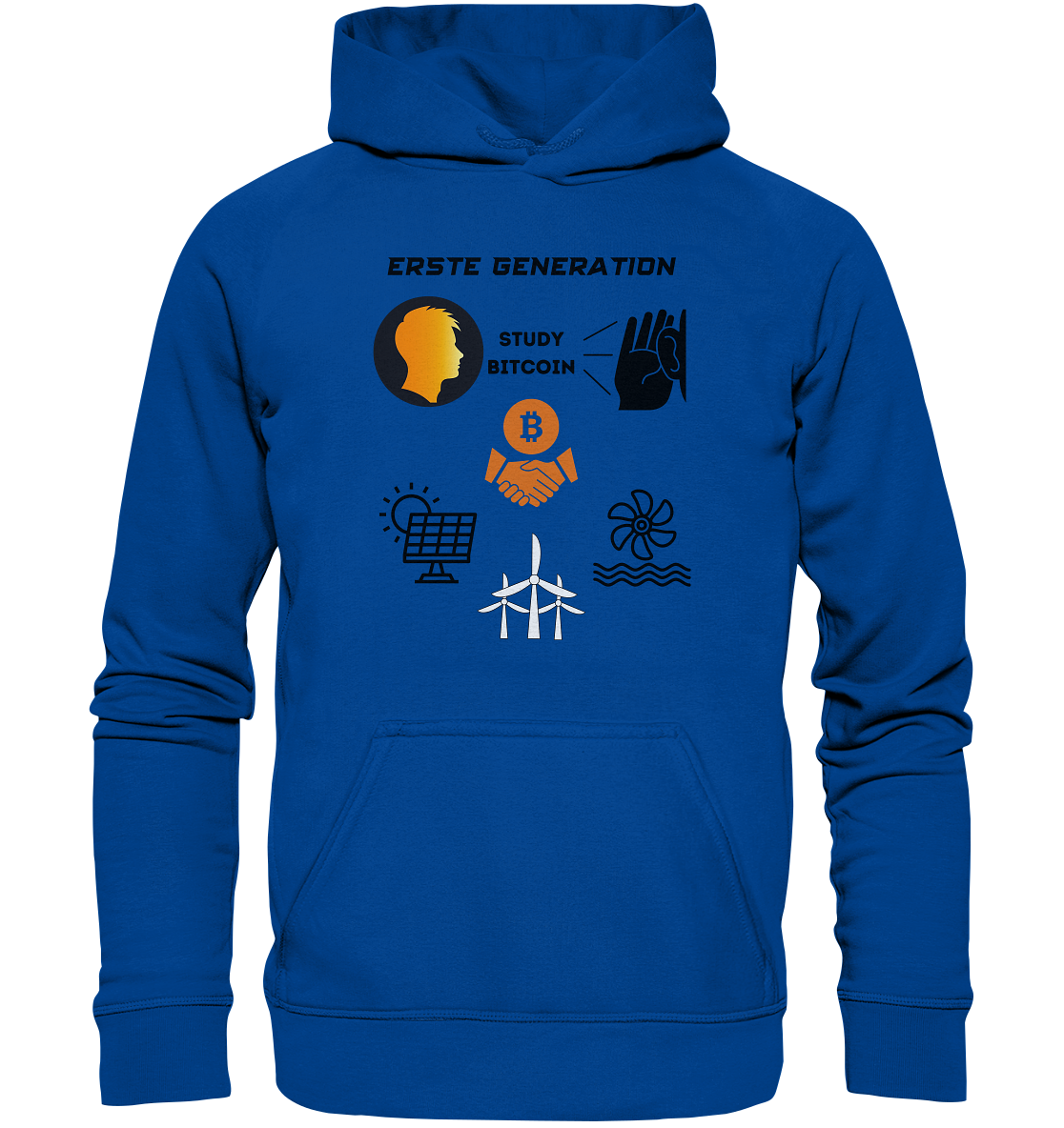 ERSTE (BITCOIN) GENERATION - STUDY BITCOIN (3 grüne Energie Grafiken) - LADIES COLLECTION 21% automat. Rabatt bis zum Halving 2024   - Basic Unisex Hoodie