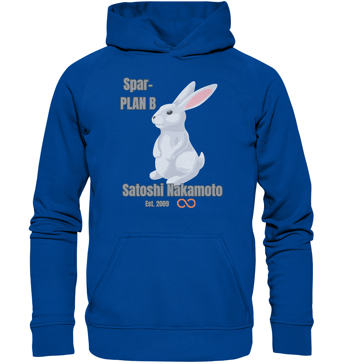 Spar-PLAN B SATOSHI NAKAMOTO Est. 2009 (unendlich) - LADIES COLLECTION 21% automat. Rabatt bis zum Halving 2024  - Basic Unisex Hoodie