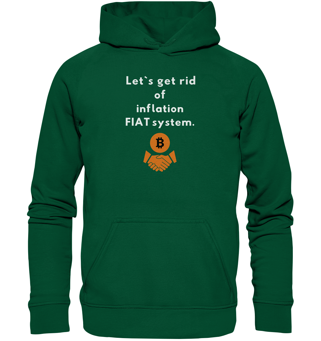 Let`s get rid of inflation FIAT system (Ladies Collection 21% Rabatt bis zum Halving 2024) - Basic Unisex Hoodie