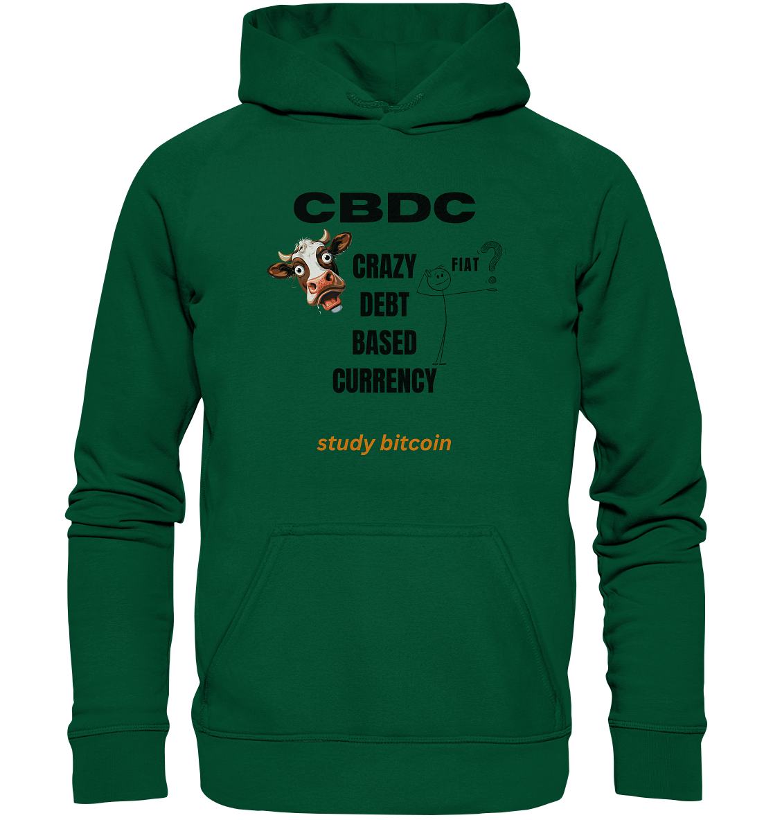 CBDC - CRAZY DEBT BASED CURRENCY - study bitcoin (Ladies Collection 21% Rabatt bis zum Halving 2024) - Basic Unisex Hoodie