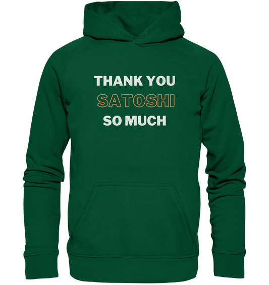 THANK YOU SO MUCH SATOSHI - LADIES COLLECTION 21% automat. Rabatt bis zum Halving 2024 - Basic Unisex Hoodie