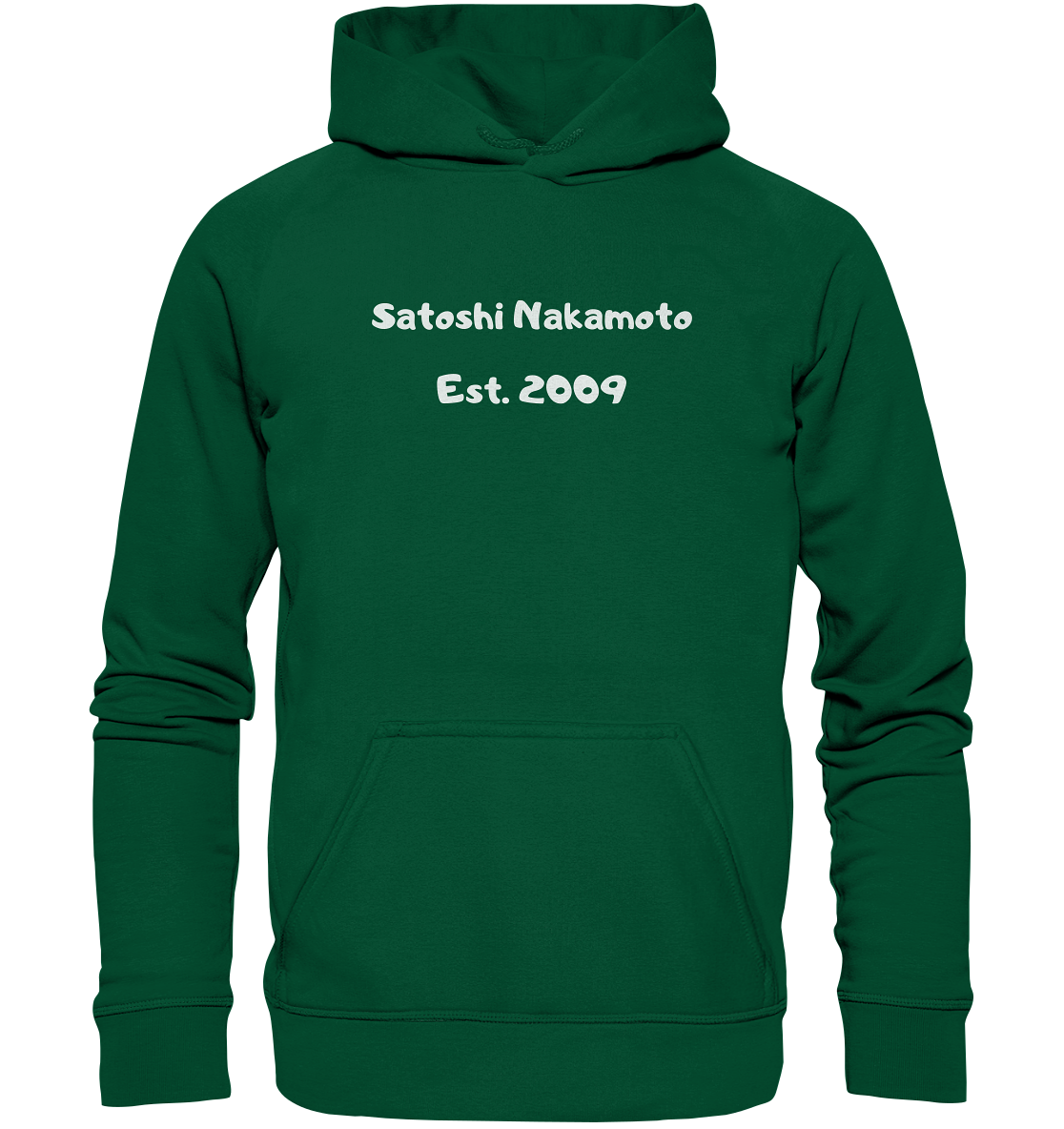 SATOSHI NAKAMOTO Est. 2009 (Signatur pur) - LADIES COLLECTION 21% automat. Rabatt bis zum Halving 2024   - Basic Unisex Hoodie