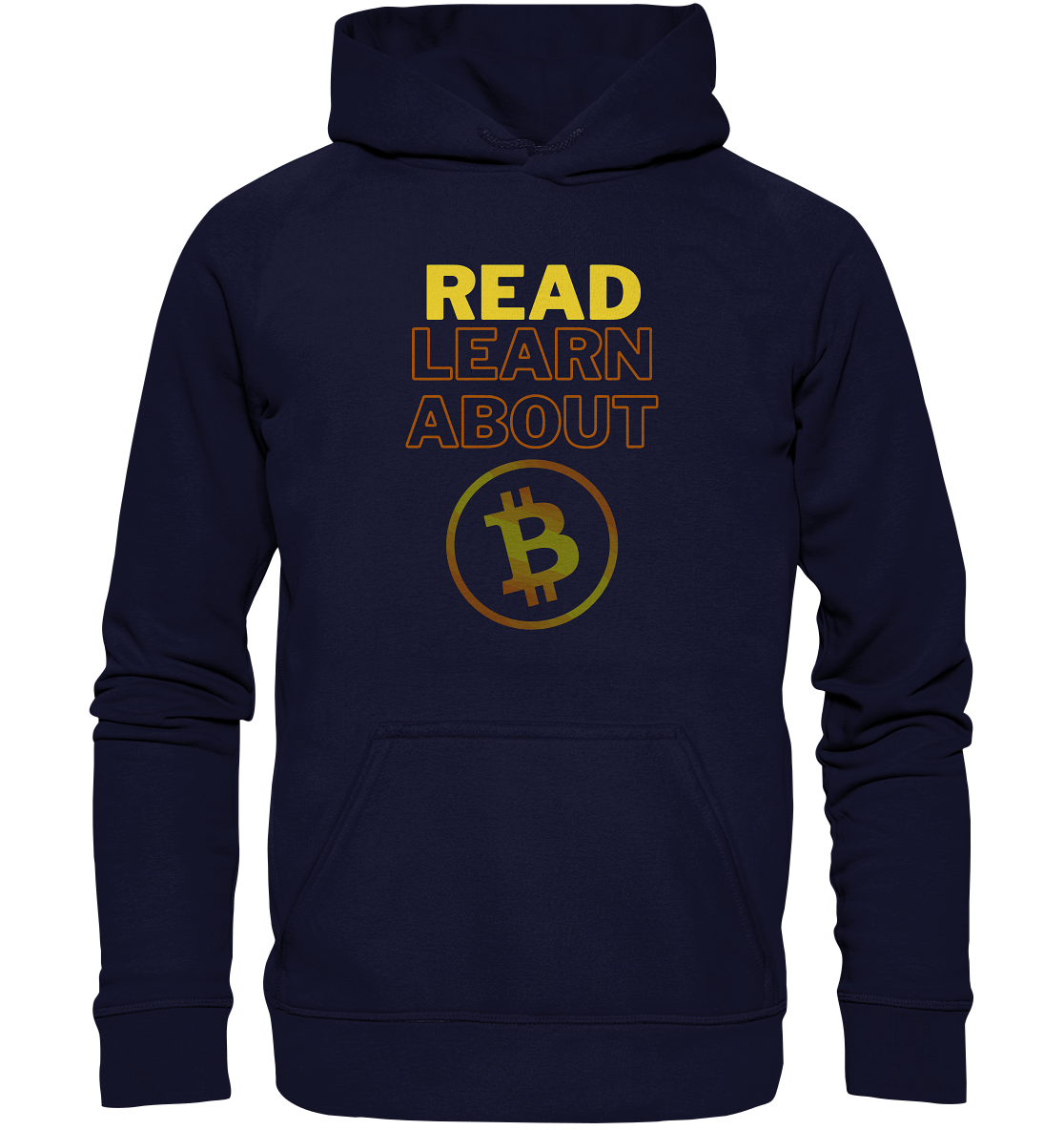READ - LEARN ABOUT - BTC-Symbol - Basic Unisex Hoodie