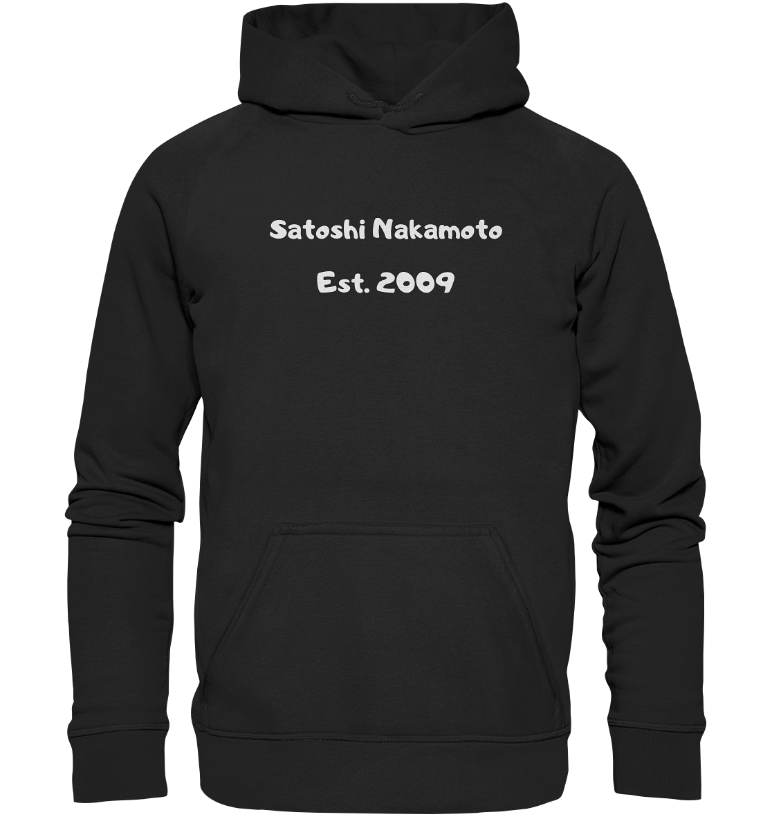 SATOSHI NAKAMOTO Est. 2009 (Signatur pur) - LADIES COLLECTION 21% automat. Rabatt bis zum Halving 2024   - Basic Unisex Hoodie
