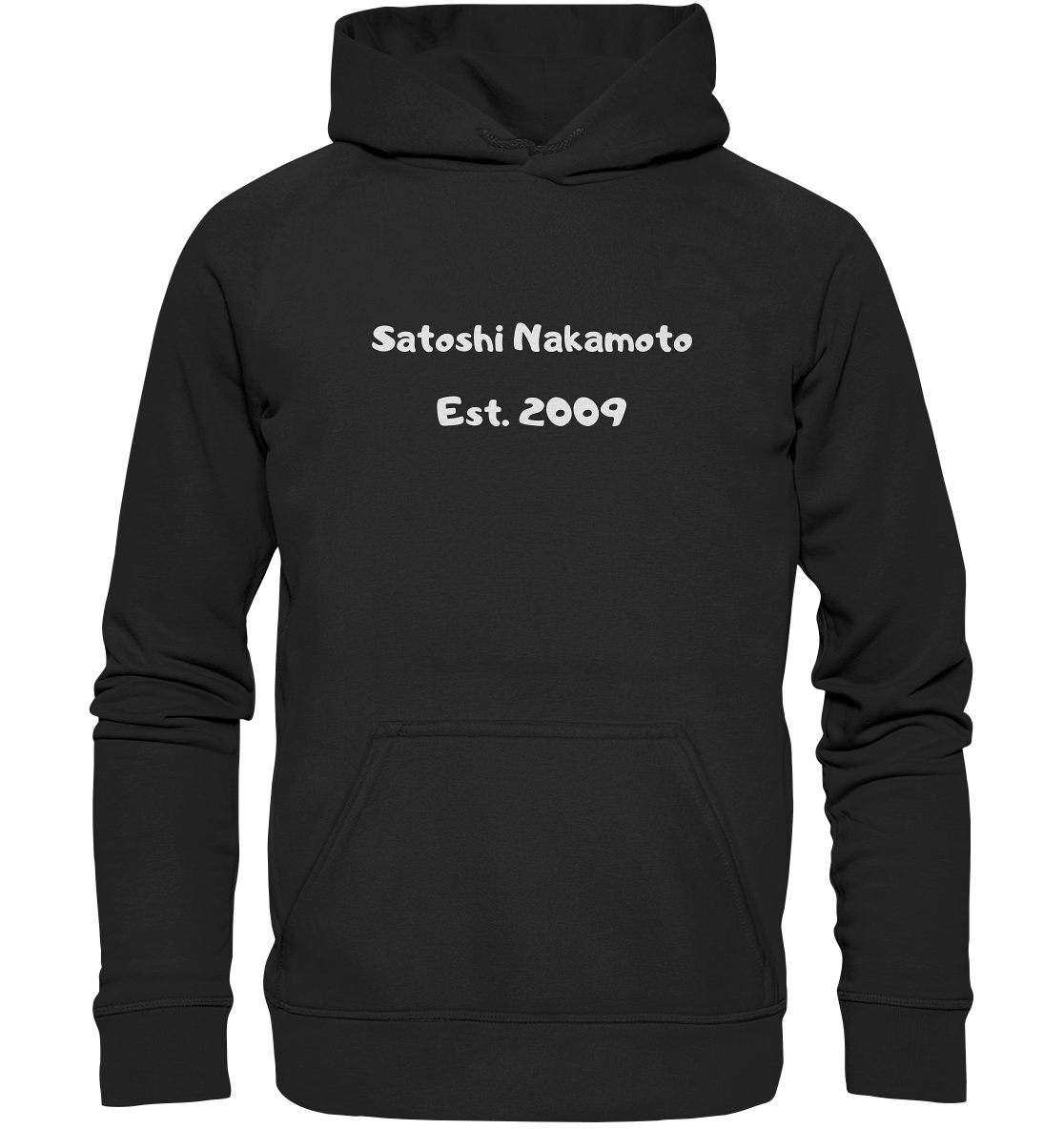 Satoshi Nakamoto Est. 2009 (Signatur pur) - Basic Unisex Hoodie