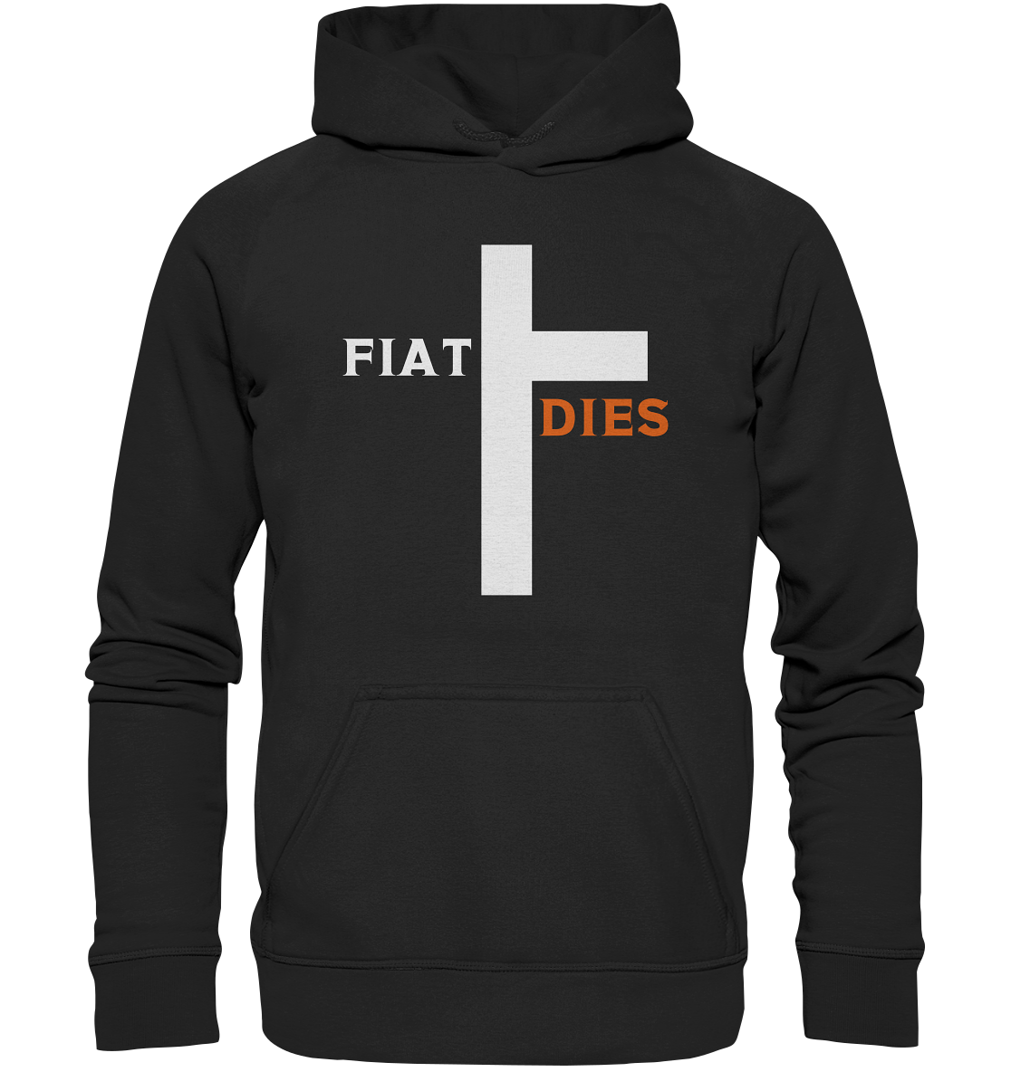 FIAT DIES (weiss / orange) - Ladies Collection - Basic Unisex Hoodie