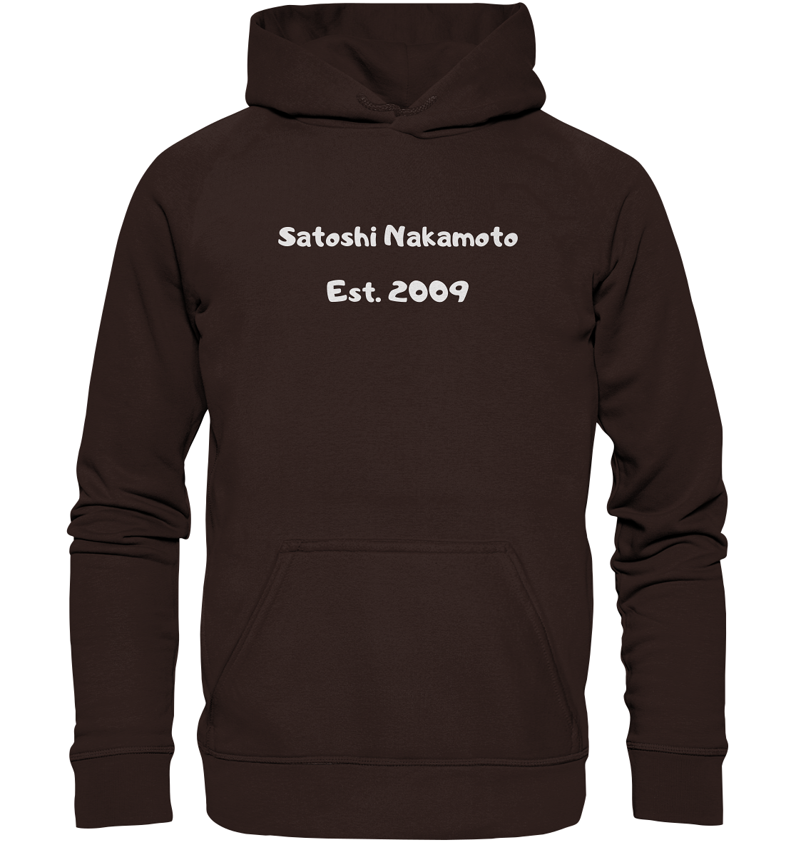 SATOSHI NAKAMOTO Est. 2009 (Signatur pur) - LADIES COLLECTION 21% automat. Rabatt bis zum Halving 2024   - Basic Unisex Hoodie