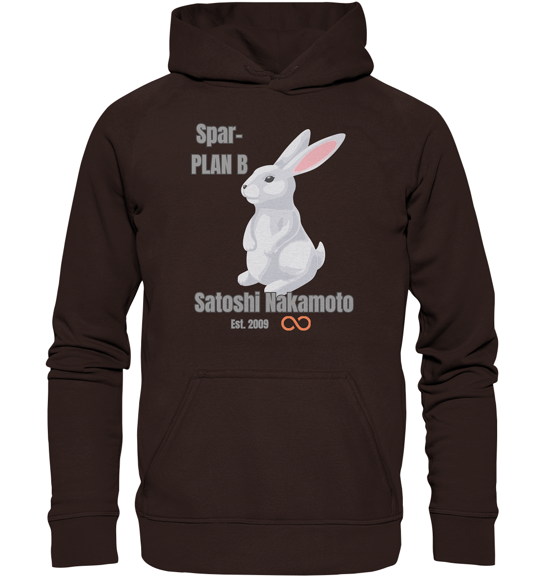 Spar-PLAN B SATOSHI NAKAMOTO Est. 2009 (unendlich) - LADIES COLLECTION 21% automat. Rabatt bis zum Halving 2024  - Basic Unisex Hoodie