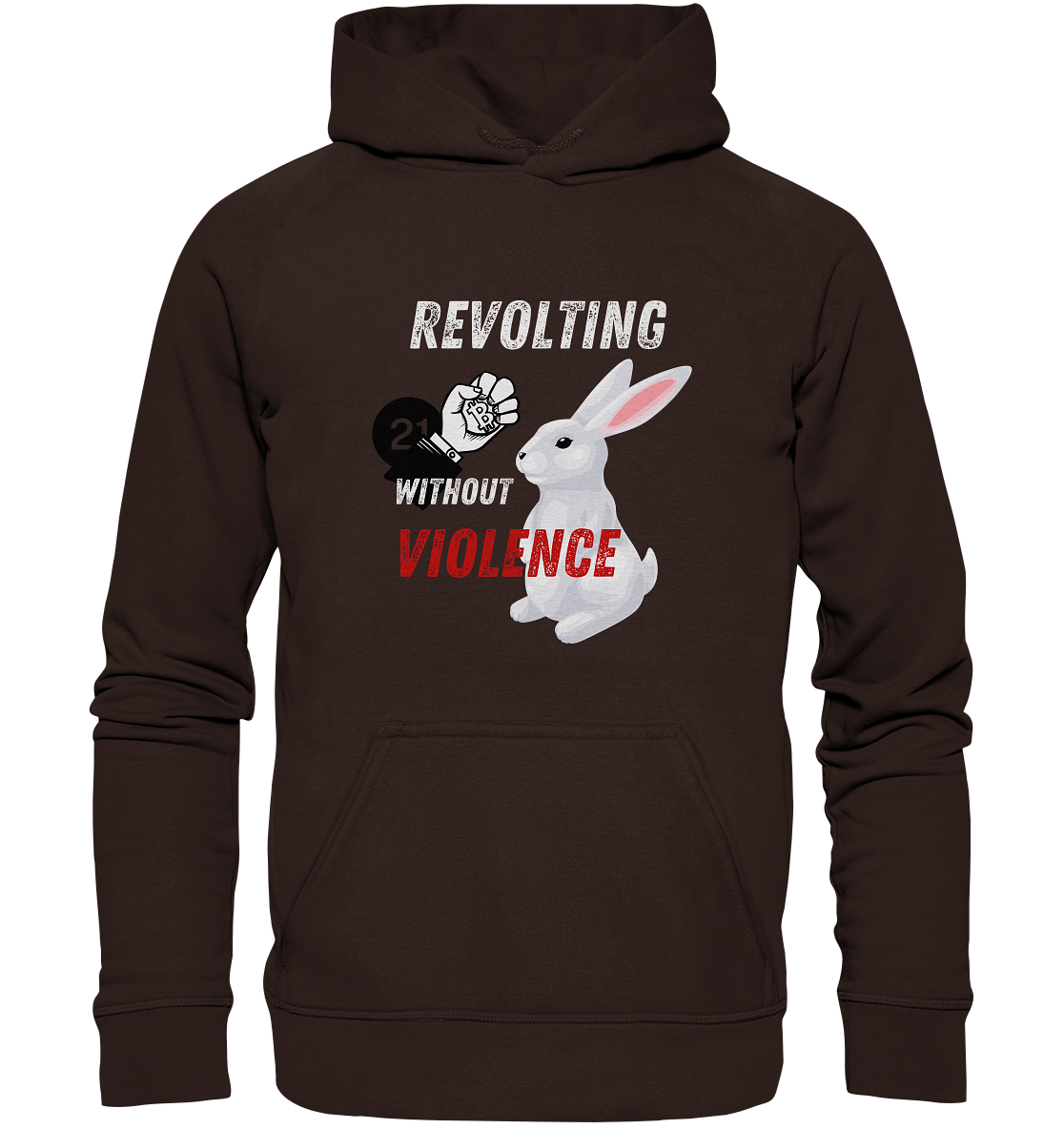 REVOLTING WITHOUT VIOLENCE  - Basic Unisex Hoodie