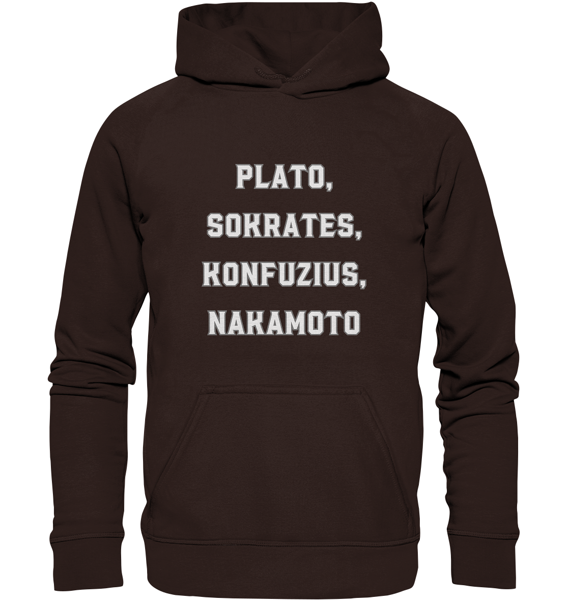 PLATO, SOKRATES, KONFUZIUS, NAKAMOTO  - Basic Unisex Hoodie