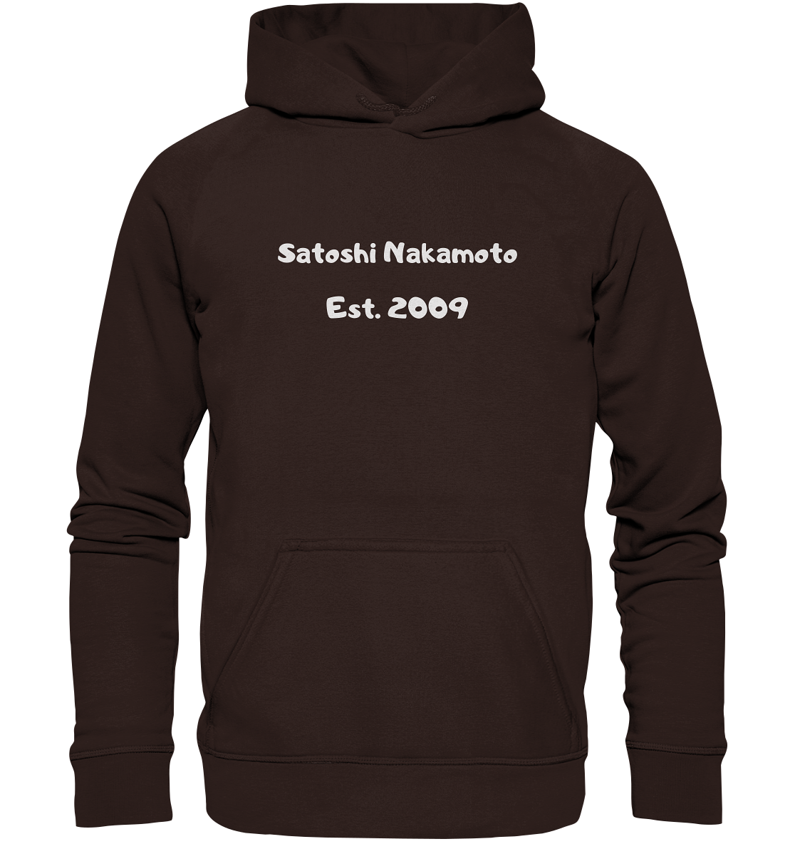Satoshi Nakamoto Est. 2009 (Signatur pur) - Basic Unisex Hoodie