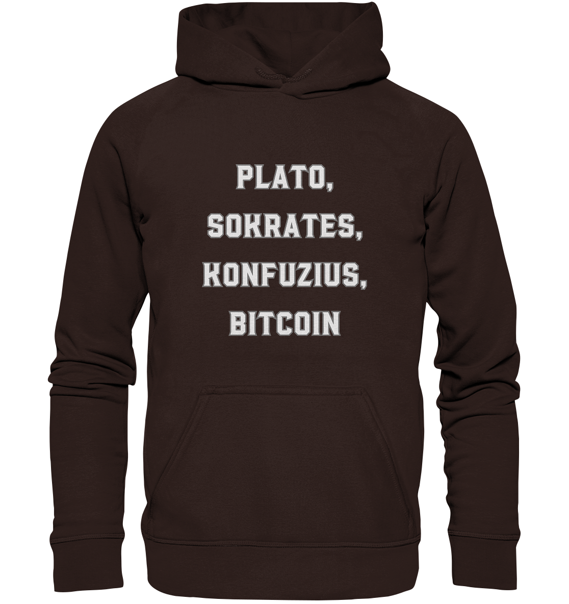 PLATO, SOKRATES, KONFUZIUS, BITCOIN  - Basic Unisex Hoodie