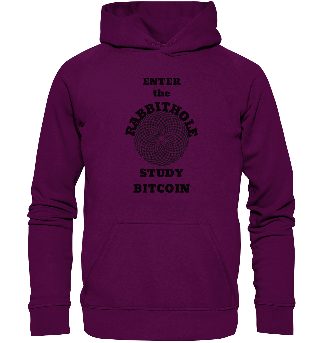 ENTER the RABBITHOLE - STUDY BITCOIN # Ladies Collection 21% Rabatt bis zum Halving 2024  - Basic Unisex Hoodie
