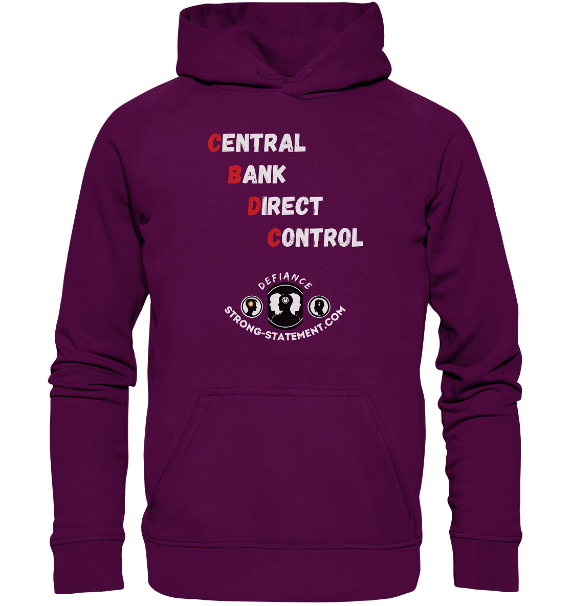 CENTRAL BANK DIRECT CONTROL - Defiance - Strong-Statement.com - Basic Unisex Hoodie