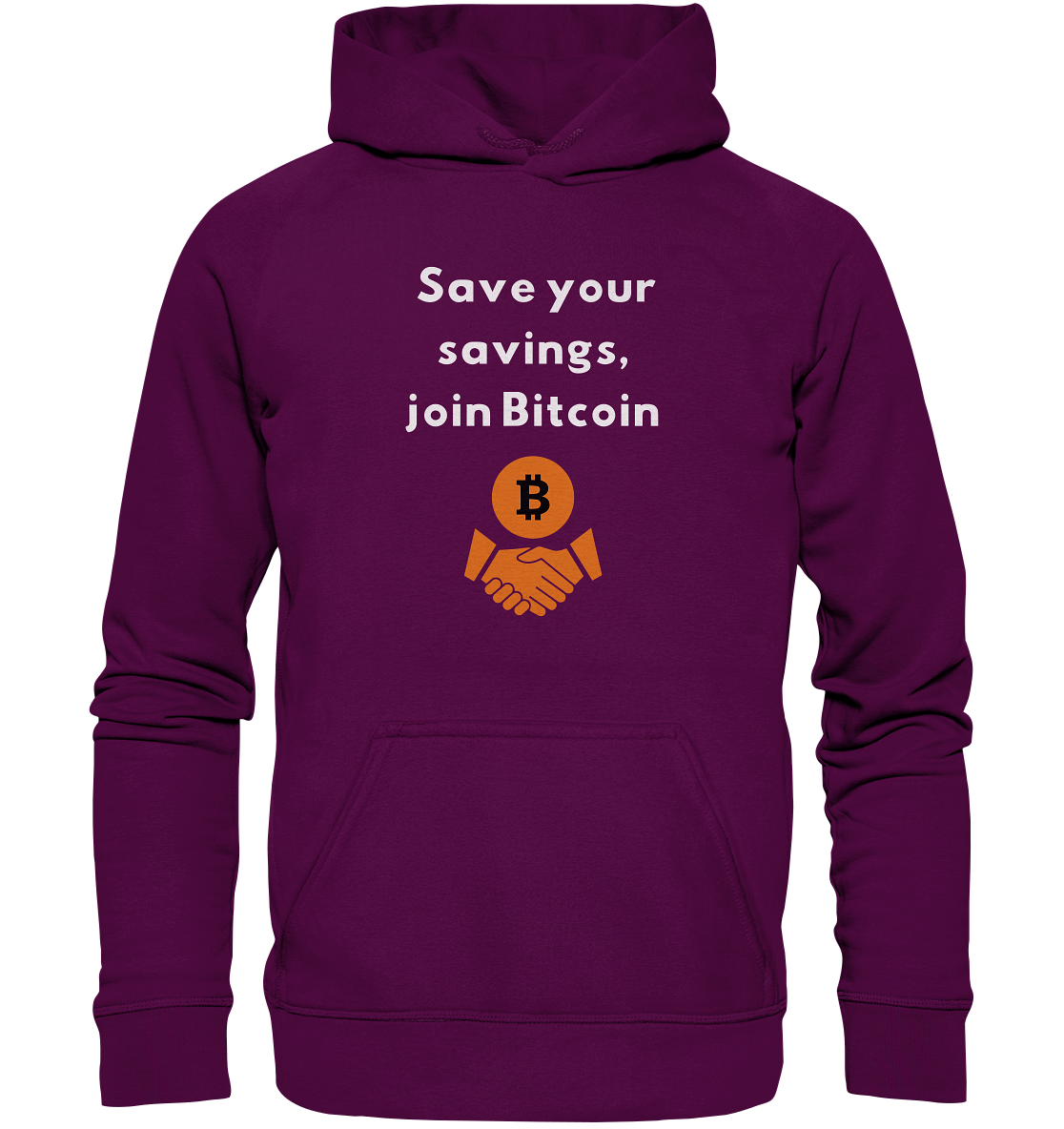 Save your savings join Bitcoin (Ladies Collection 21% Rabatt bis zum Halving 2024) - Basic Unisex Hoodie