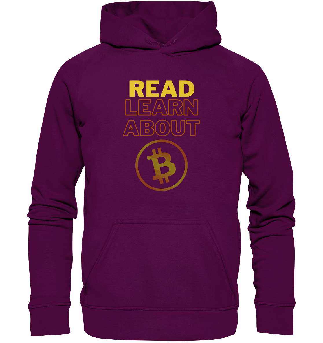 READ - LEARN ABOUT - BTC-Symbol - Basic Unisex Hoodie