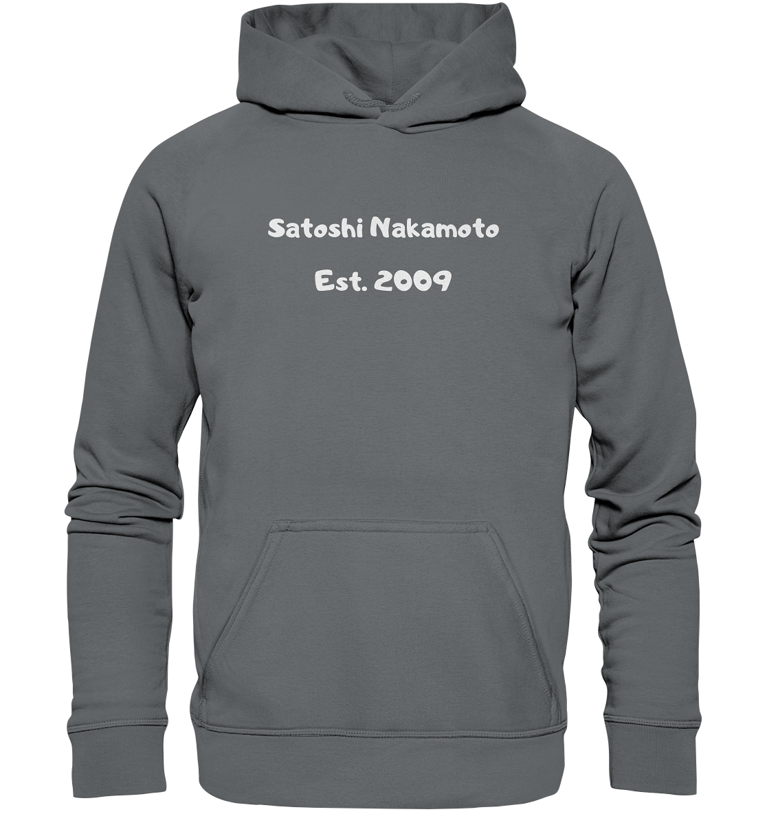 SATOSHI NAKAMOTO Est. 2009 (Signatur pur) - LADIES COLLECTION 21% automat. Rabatt bis zum Halving 2024   - Basic Unisex Hoodie
