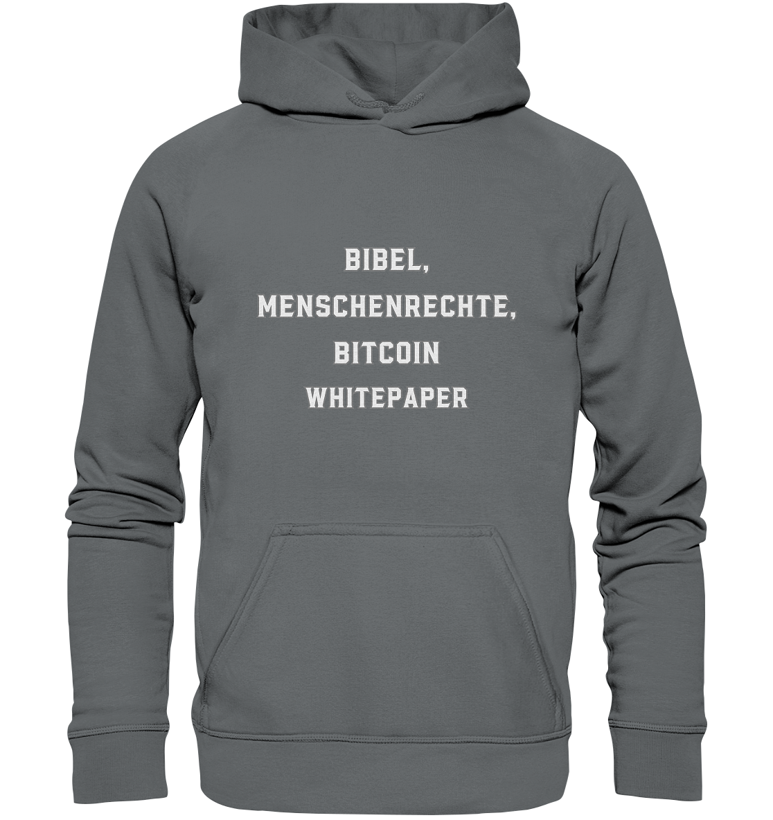 BIBEL, MENSCHENRECHTE, BITCOIN WHITEPAPER - Basic Unisex Hoodie