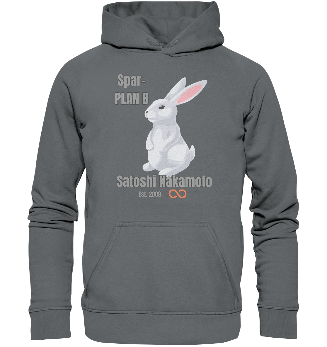 Spar-PLAN B SATOSHI NAKAMOTO Est. 2009 (unendlich) - LADIES COLLECTION 21% automat. Rabatt bis zum Halving 2024  - Basic Unisex Hoodie