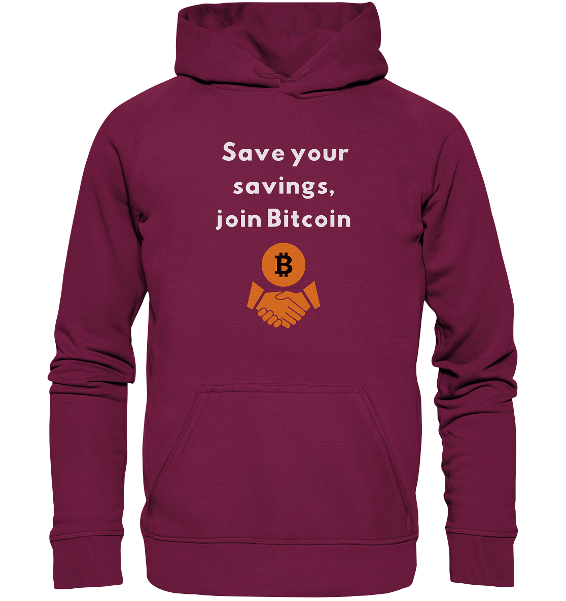 Save your savings join Bitcoin (Ladies Collection 21% Rabatt bis zum Halving 2024) - Basic Unisex Hoodie